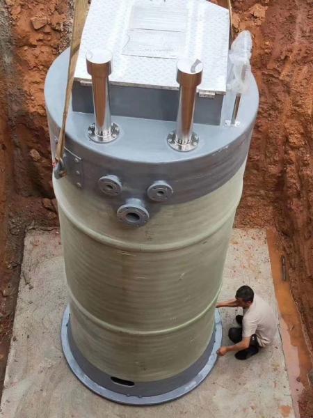 甘南州峨眉山一体化提升泵安装